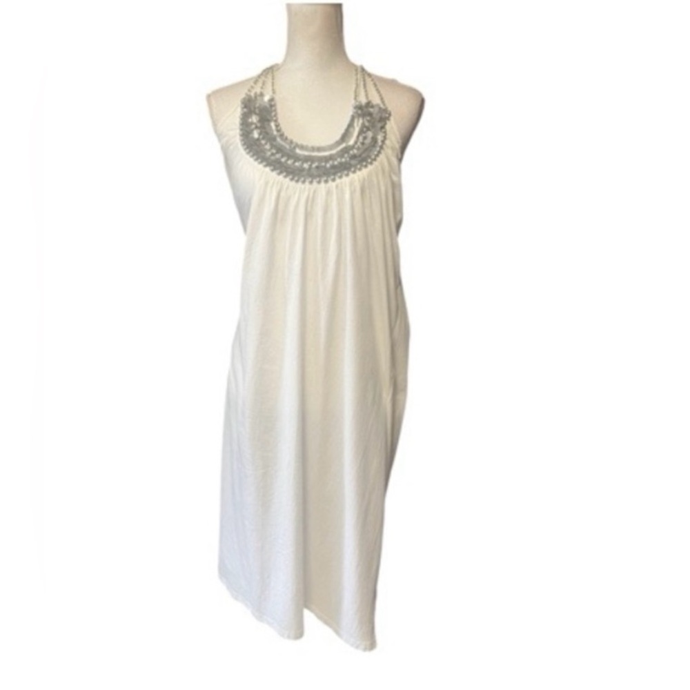 Newport News Sequin Beaded‎ Halter Dress